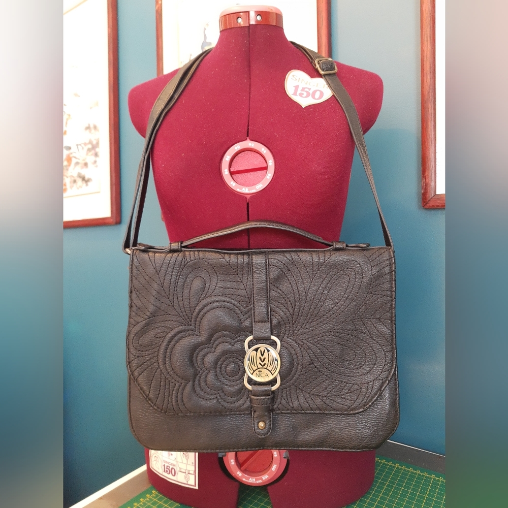 Nica vegan leather shoulder bag